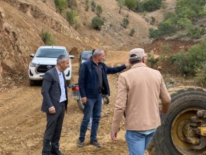 Nehri ve 10 mezrada yol çalışması başlatıldı