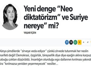 Yeni denge “Suriye nereye” mi?