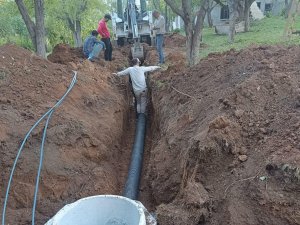 Hakkari'de birçok köye kanalizasyon döşendi