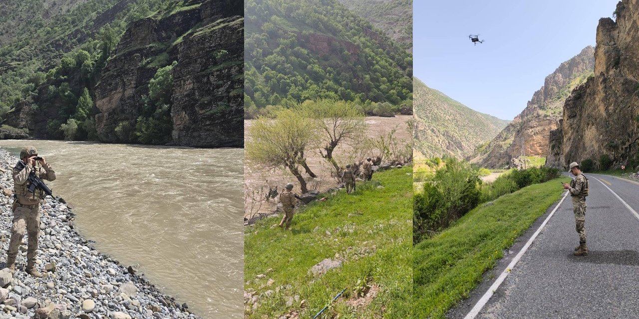 jandarma  kayıp Feleknaz'ı 7 dron ile arıyor