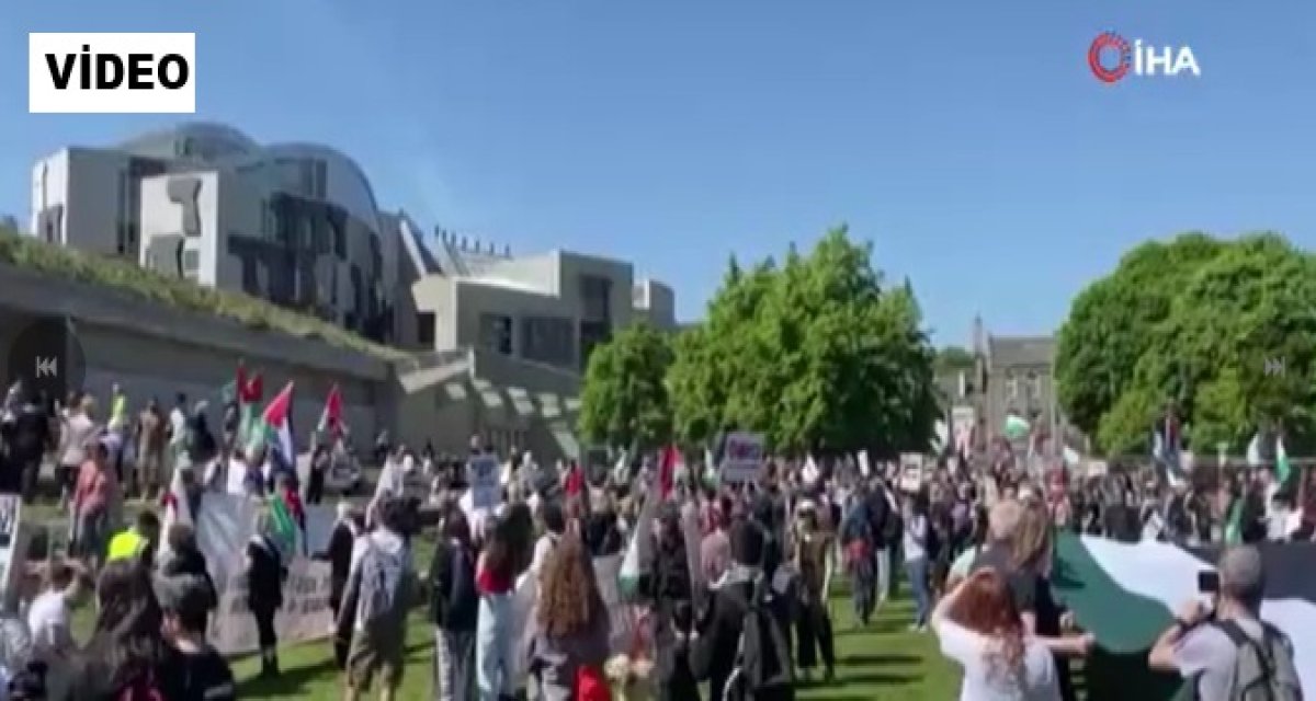 Gazze İçin İskoçya’dan Adalet Yürüyüşü