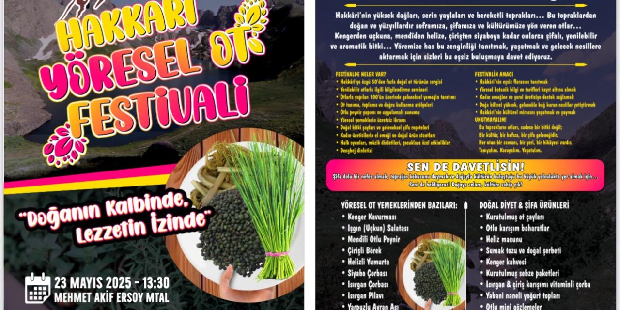 Hakkâri’de gastronomi Festivali Başlıyor!