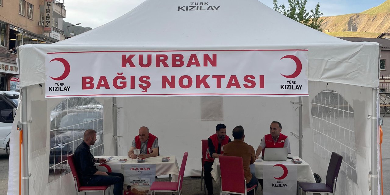 Hakkari’de Kurban bağış noktası hizmete açıldı