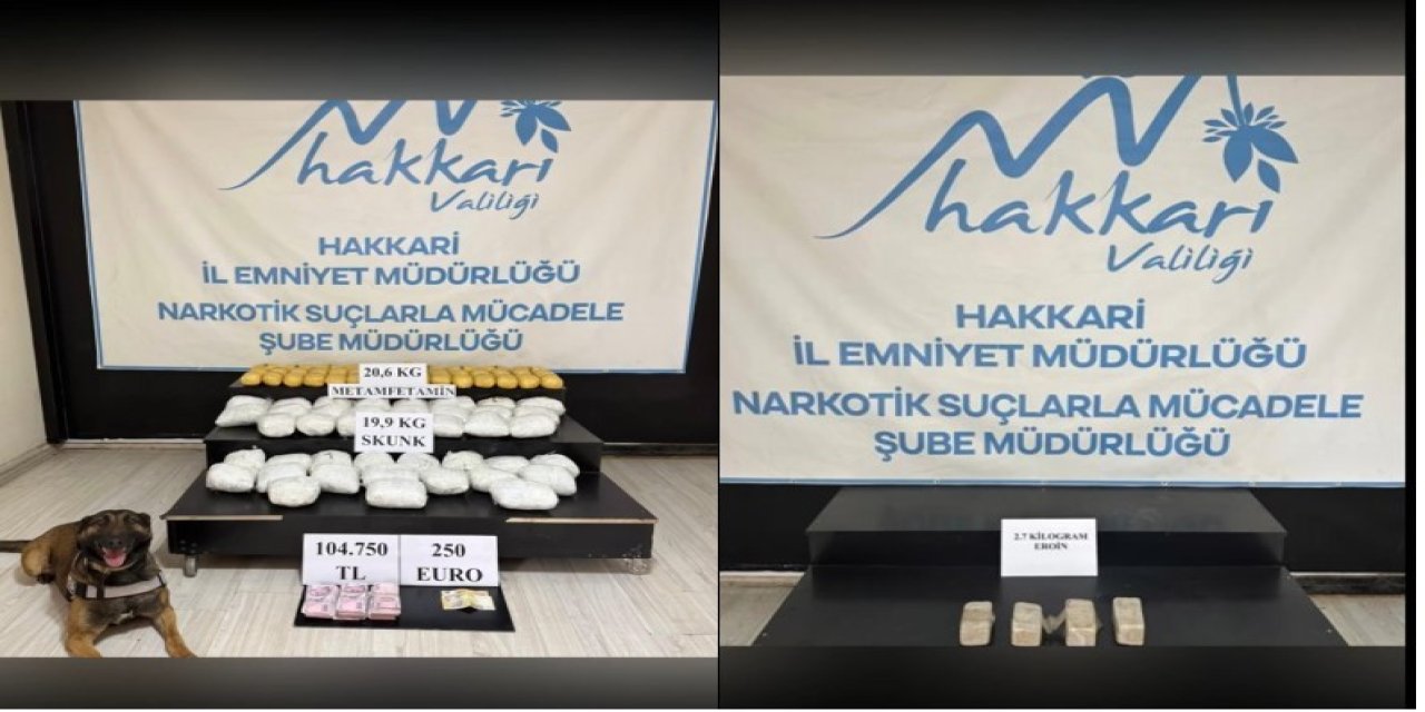 Hakkari'de 51 kilo uyuşturucu ele geçirildi: 6 kişi tutuklandı