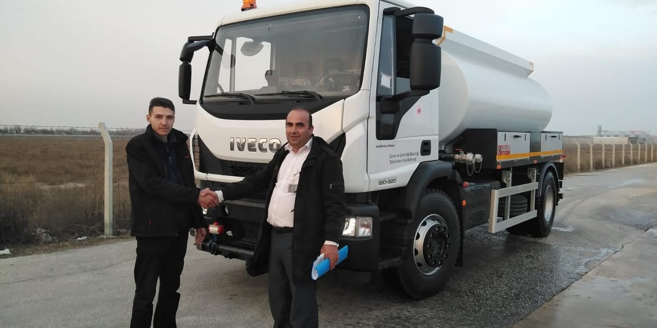 Durankaya Belediyesi'ne arazöz desteği