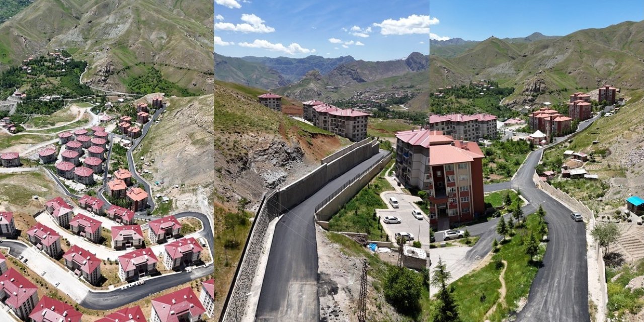 Gopsi TOKİ yolları asfaltlandı