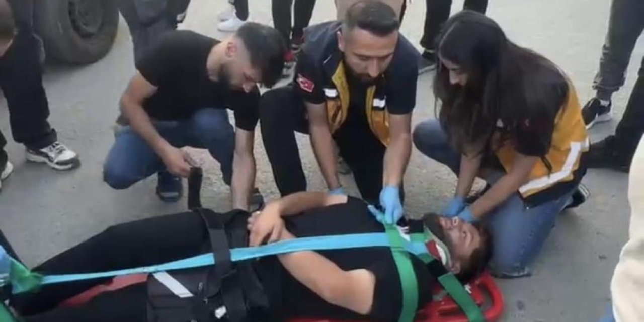 Otomobil ile motosiklet çarpıştı: 1 yaralı