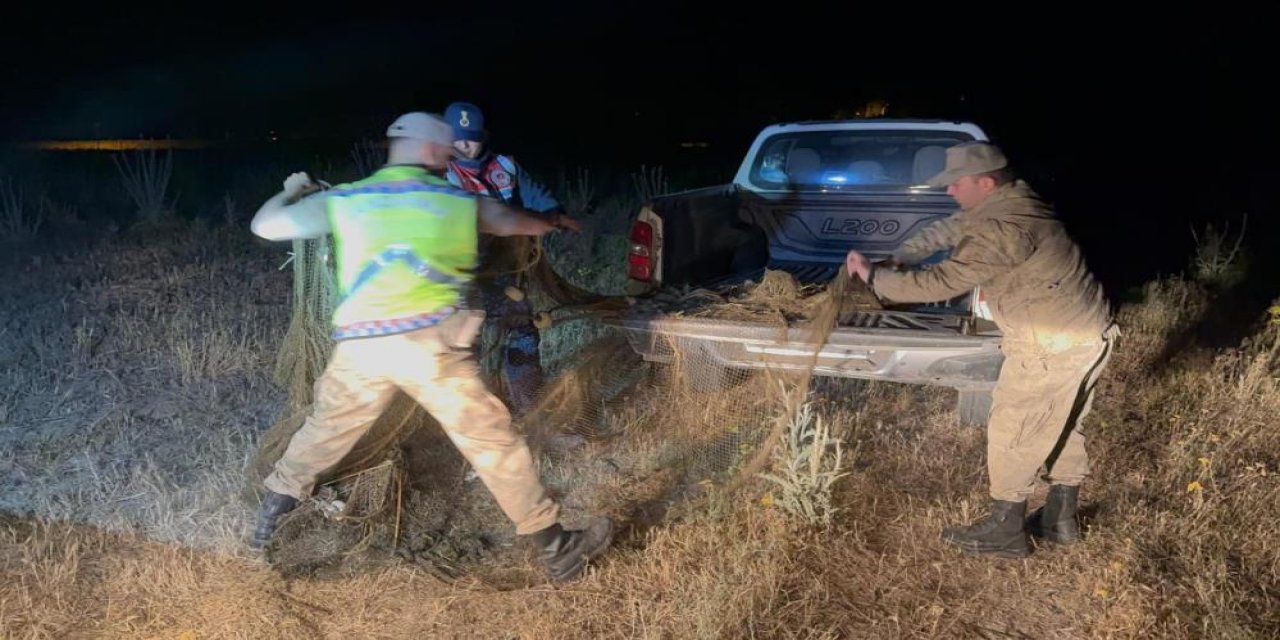 1,5 ton inci kefali ele geçirildi