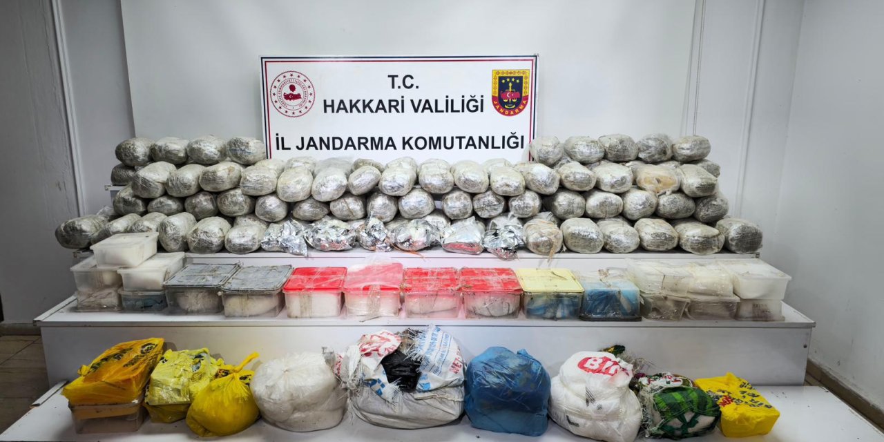 Hakkari’de 121 Kilo uyuşturucu ele geçirildi