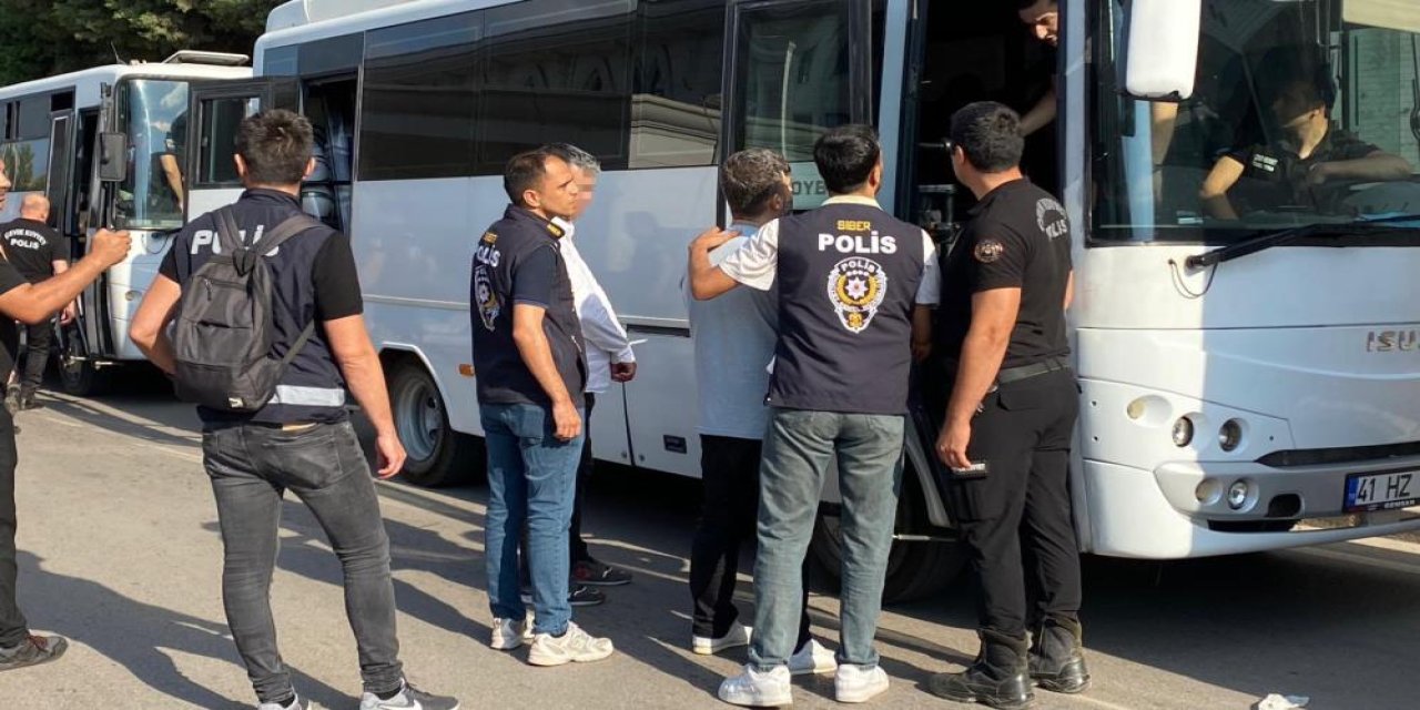 Sahte kiralık araç operasyonu 72 gözaltı