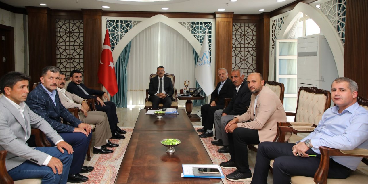Ortaklar Köyü heyetinden Vali Çelik’e ziyaret