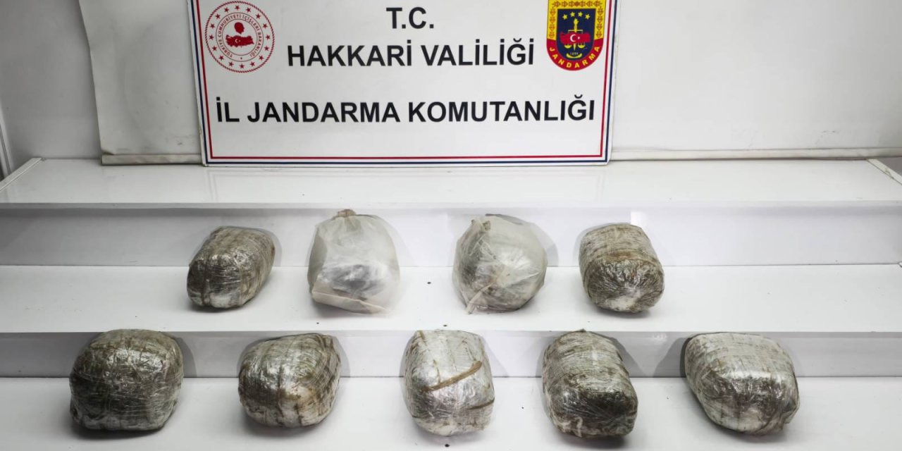 Hakkari jandarmadan zehir tacirlerine darbe