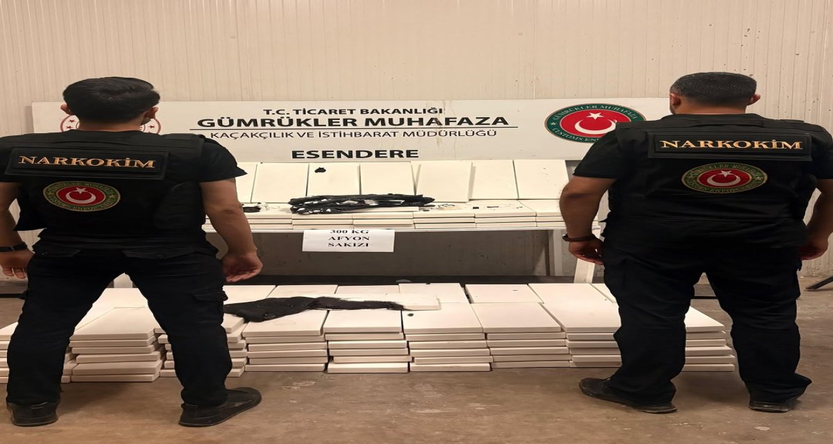 Gümrükte 300 Kg Afyon Ele Geçirildi