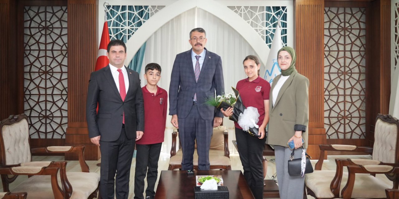 Vali Çelik'e ilköğretim haftası ziyareti
