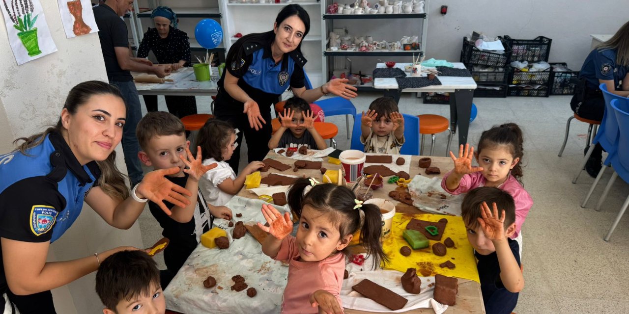 Hakkari polisinden miniklere seramik sürprizi