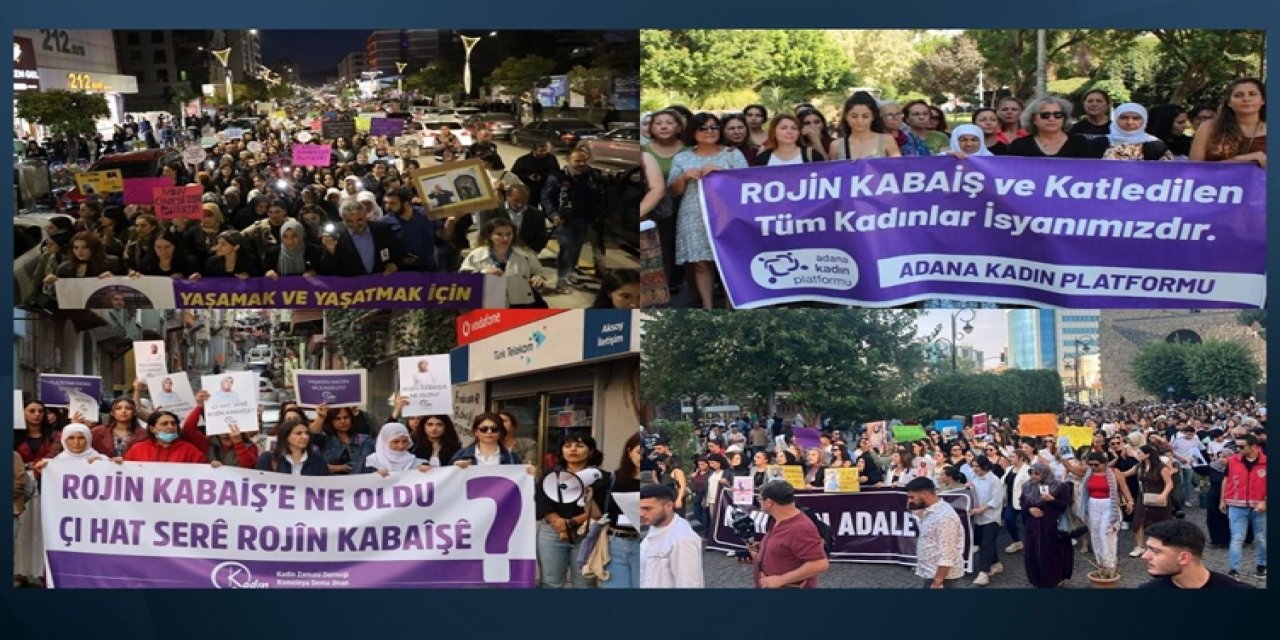 Rojin Kabaiş için birçok ilde adalet yürüyüşü