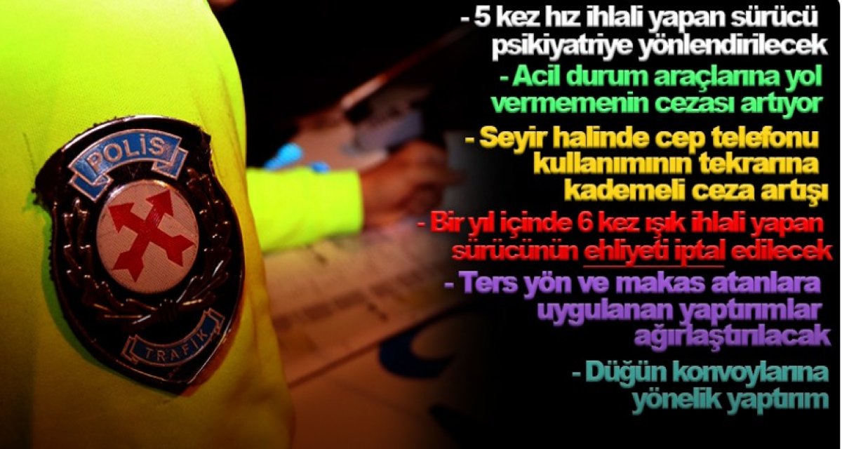 Sürücülere Ağır Trafik Cezası Kapıda