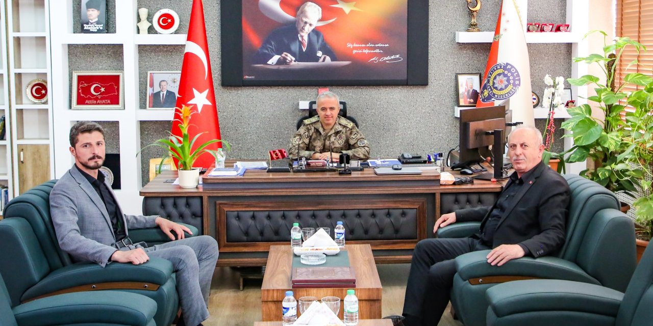 Başkan ve aşiret  lideri Keskin'den Emniyet Müdürüne ziyaret