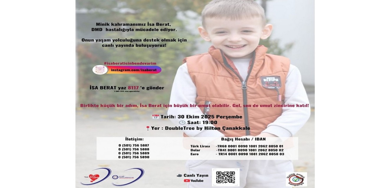 DMD Hastası İsa Berat için el ele veriyoruz