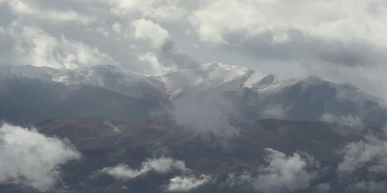 İkiyaka dağları karla kaplandı