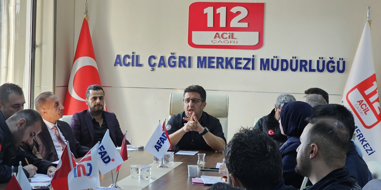 Hakkari'de masa başı tatbikatı