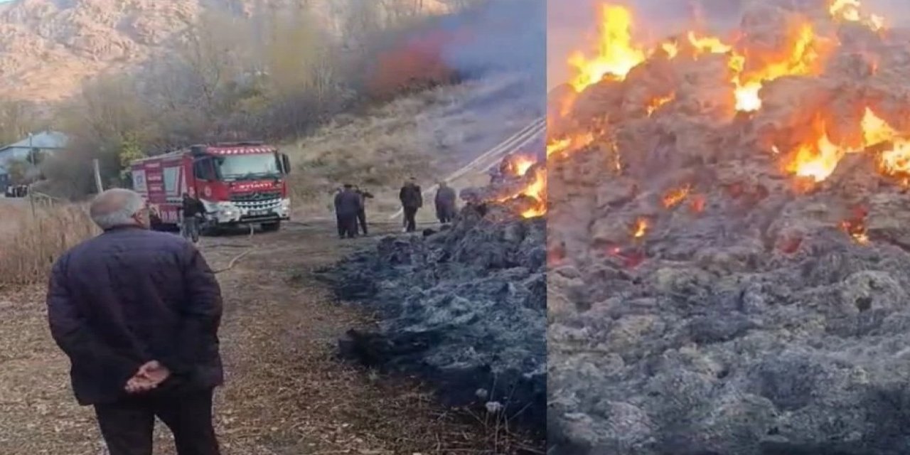 Yüksekova'da 5 bin ot bağı yandı