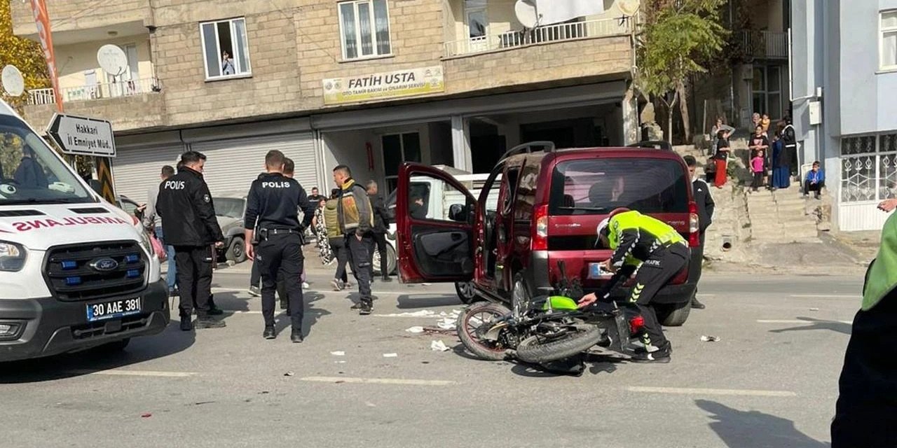 Hakkari'de trafik kazası 1 yaralı