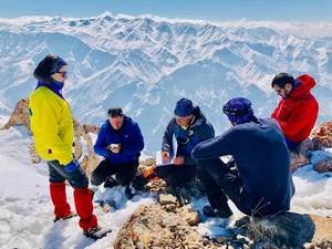 Mehed dağına kış tırmanışı yapıldı