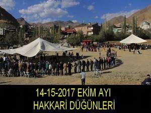 14-15-2017 Ekim Ayı Hakkari Düğünleri