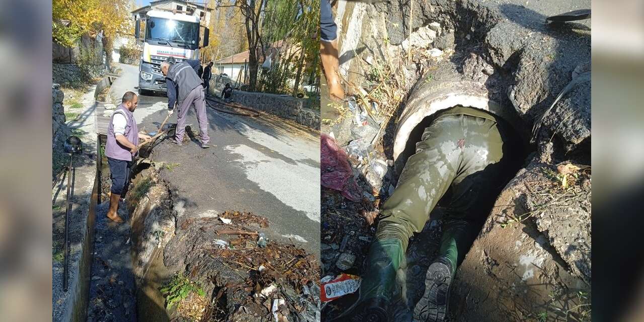 Belediye ekiplerinden zorlu mesai