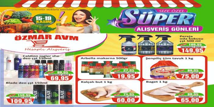 Özmar AVM'den Kasım ayı indirimi