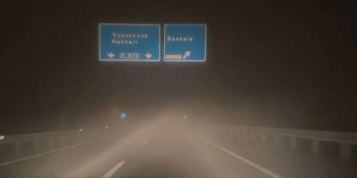 Hakkari–Van Karayolunda yoğun sis uyarısı