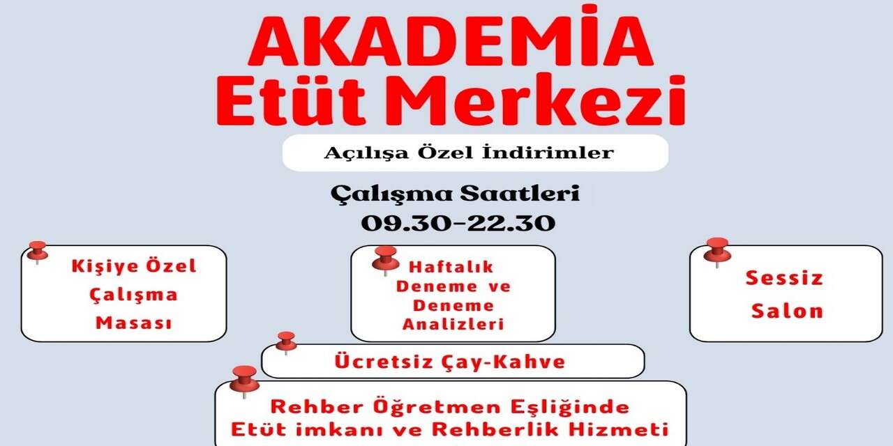 Akademia Kitap Cafe Etüt Merkezi Van’da hizmete açıldı