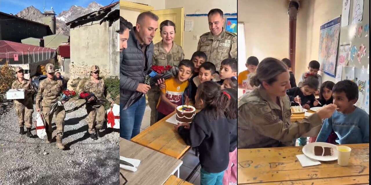 Dağlıca’da 24 Kasım’da duygulandıran öğretmenler günü