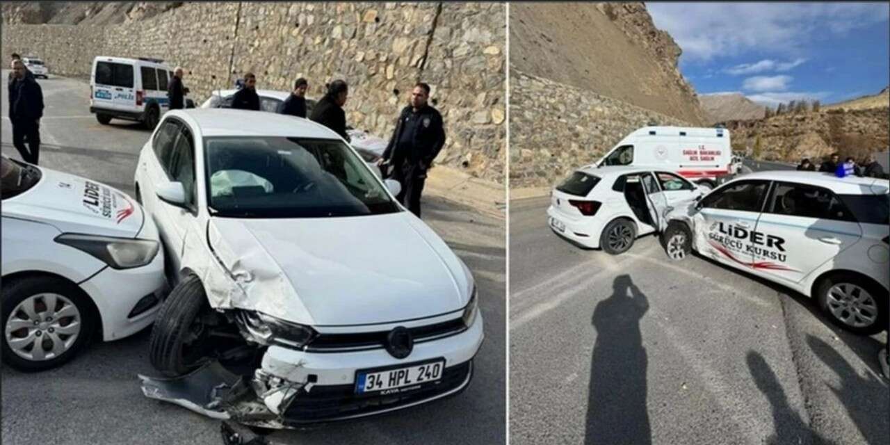 Hakkari'de Trafik Kazası 2 Yaralı