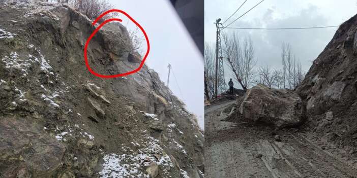 Hakkari Çalke mevkiinde tehlike giderildi