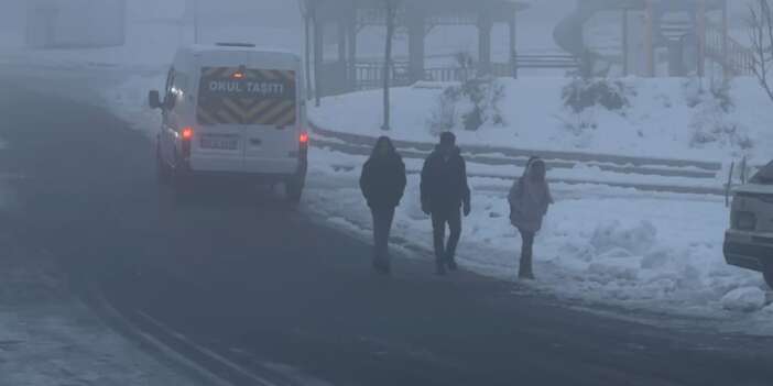 Yüksekova'da yoğun sis hayatı etkiliyor