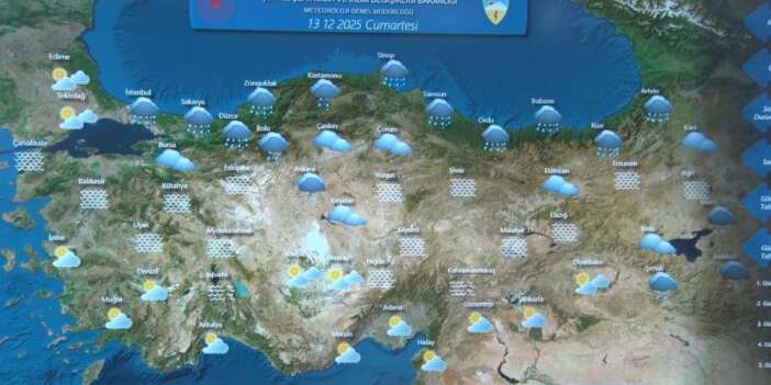 Meteoroloji yurt geneli için hava tahmini