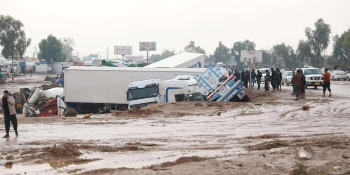 Irak Süleymaniye'de sel felaketi 9 yaralı,6 ölü
