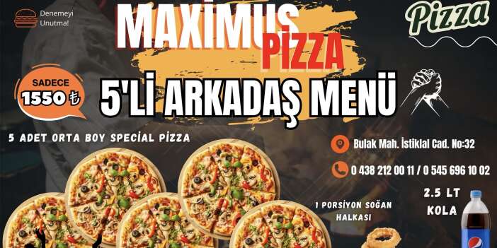 Maximus Pizza taze lezzetleriyle Hakkari’de ilgi görüyor