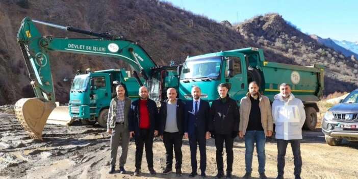 Çukurca’da su bendi çalışmaları yerinde incelendi