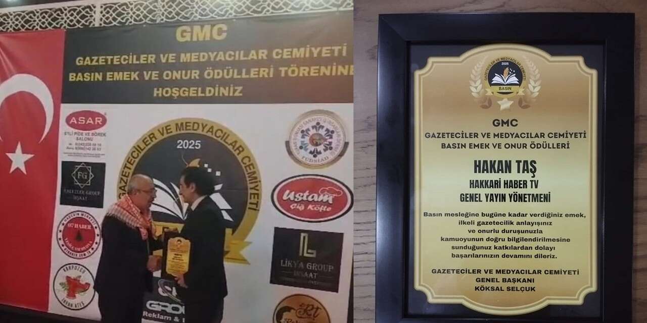 Hakan Taş'a Ödül