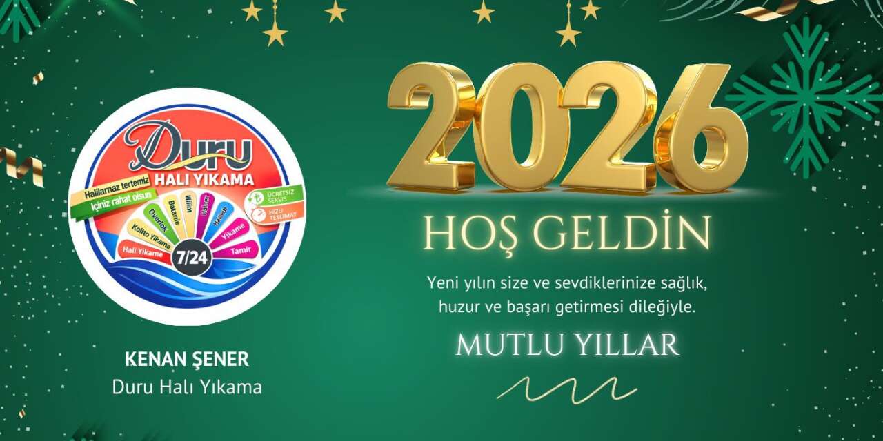 Duru Halı Yıkama’dan Yeni Yıl Mesajı
