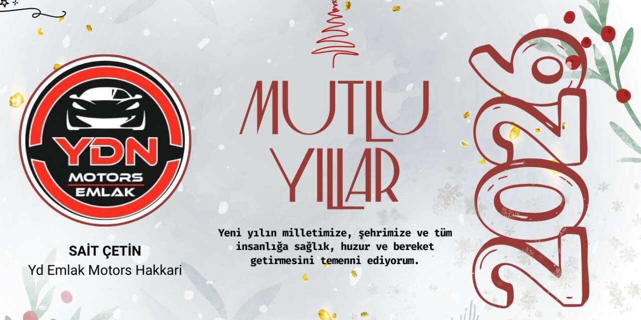 YDN Emlak Motors Hakkari'den Yeni Yıl Mesajı