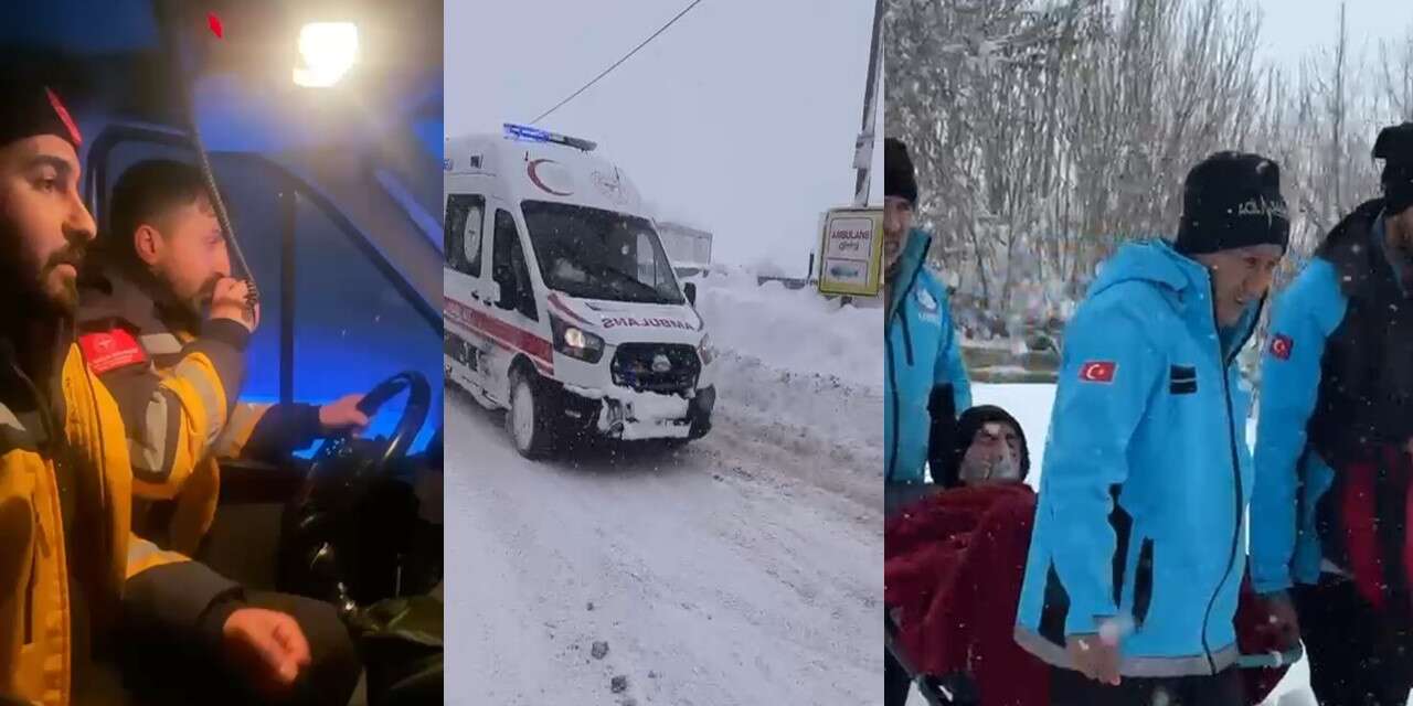 Kar ve tipiye rağmen 520 hastaya müdahale