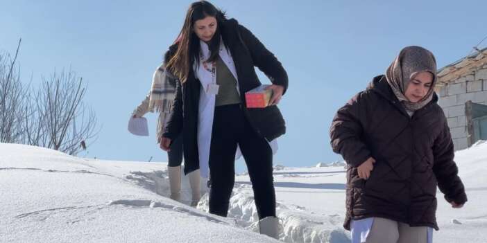 Sağlık ordusu zorlu coğrafyaya meydan okuyor