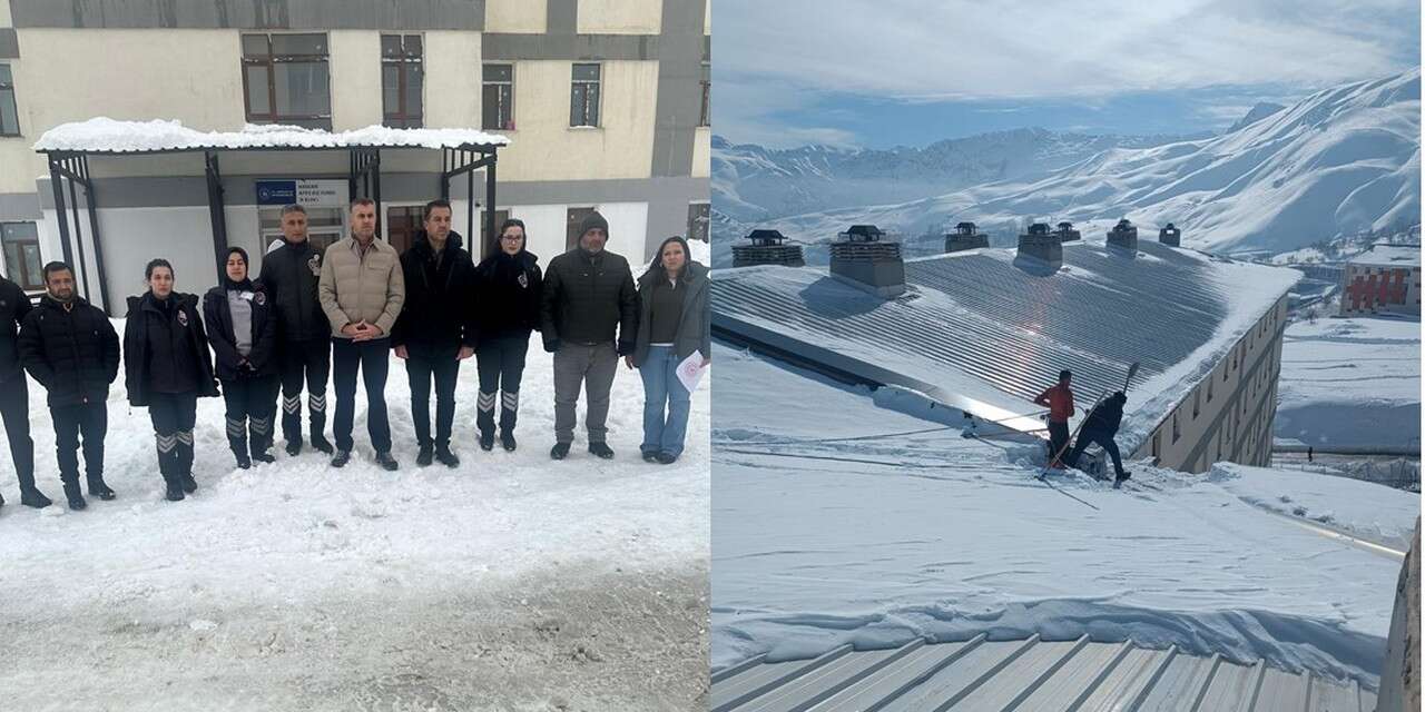 Gençlik ve Spor İl Müdürlüğü’nden çatıda düşen kar açıklaması