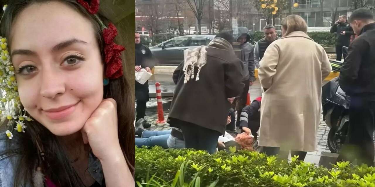 Devrilen tabelanın altında kalan kadın ağır yaralandı