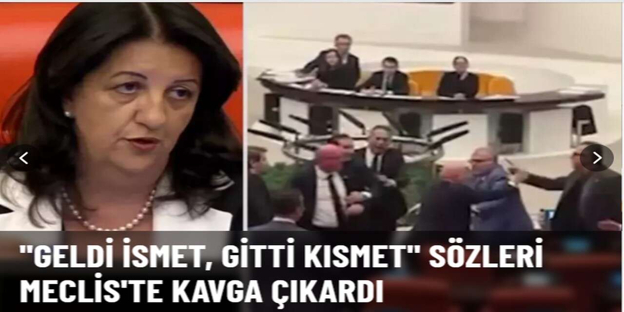 TBMM Genel Kurulu'nda vekiller birbirine üzerine yürüdü