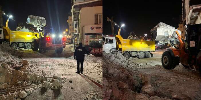 Hakkari’de 60 bin ton kar şehir dışına taşındı